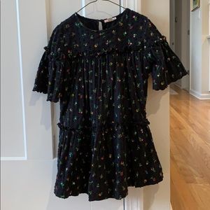 Crewcuts Floral Clip-dot Dress